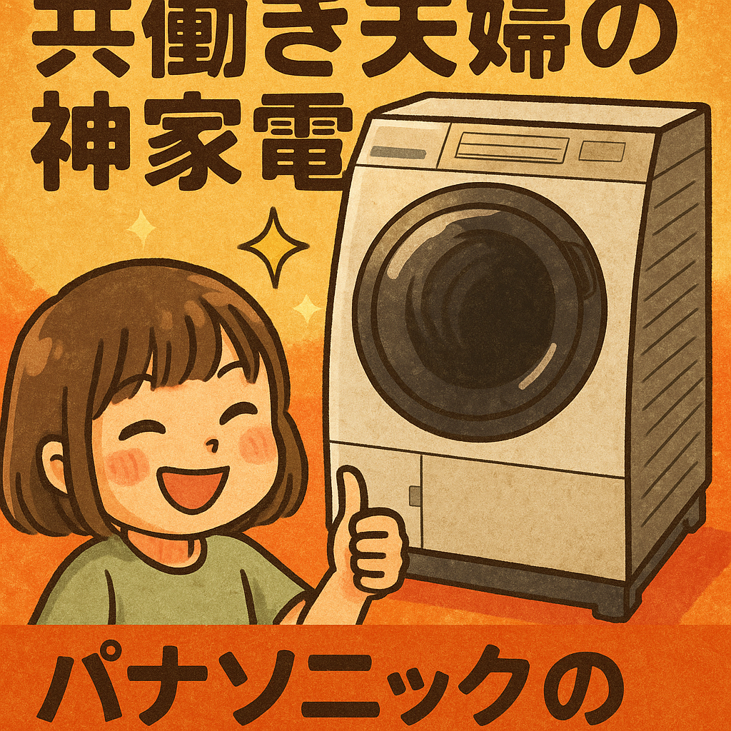 【共働き夫婦の神家電】パナソニックのドラム式洗濯機が最高すぎた話