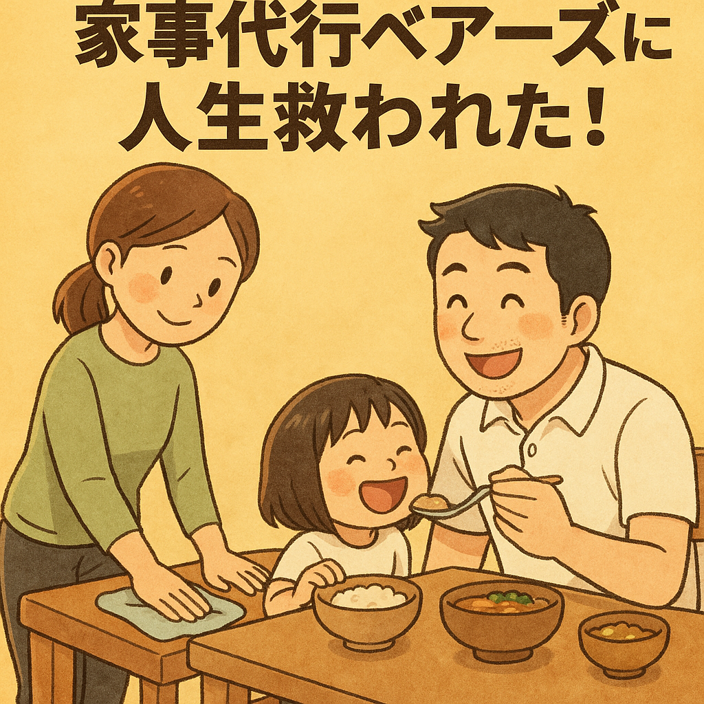 【共働きの救世主】家事代行ベアーズに人生救われてる話