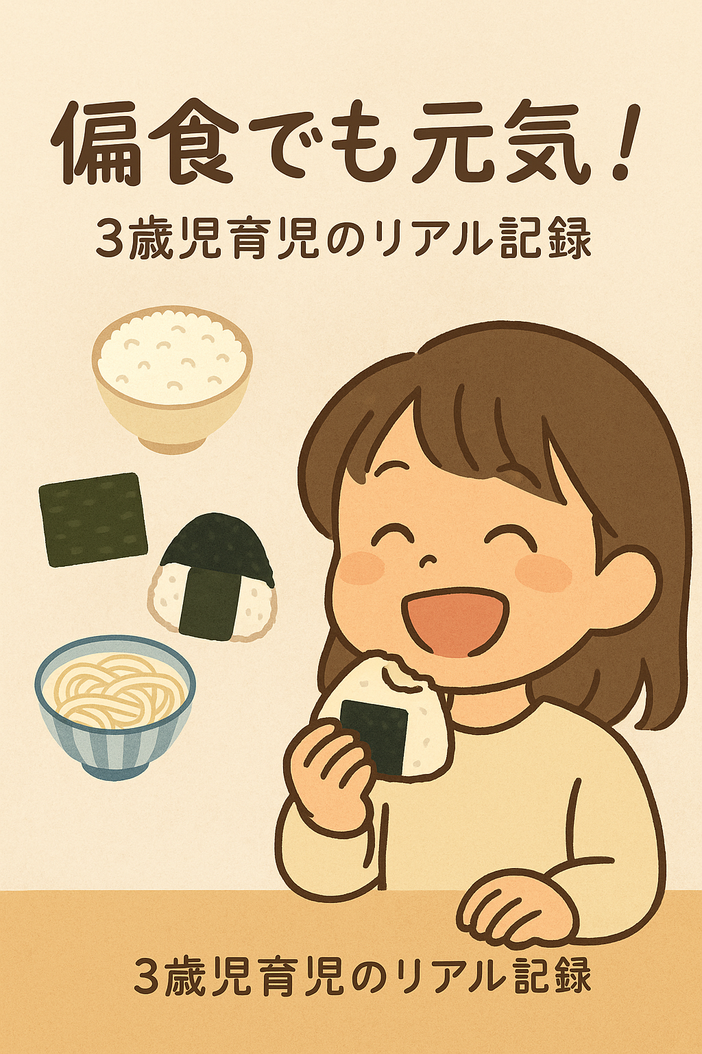 【偏食でも元気！】白ごはん＆うどん生活を楽しむ3歳児の今