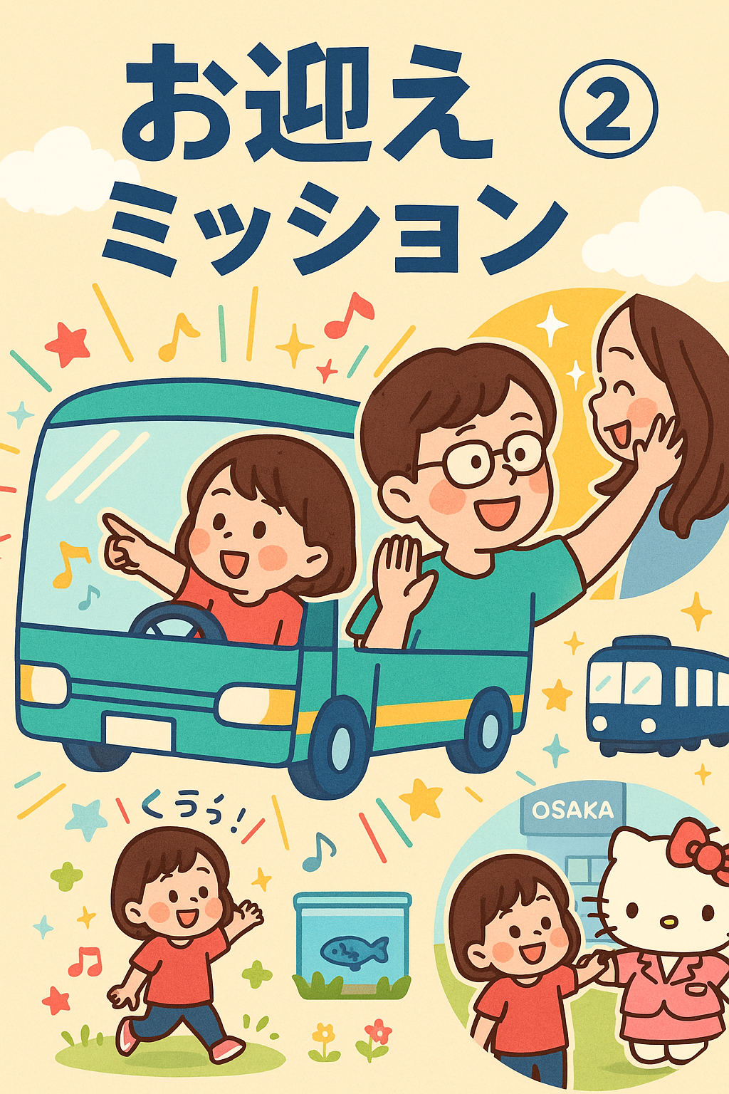 【梅田お迎えミッション②】またまた出動！パパと3歳娘 梅田大冒険の巻